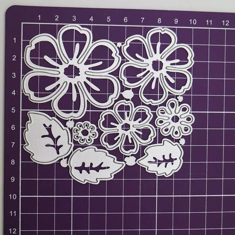 Flower Scrapbooking Cutting Die Album Cover Embossing Decorative Blade Punch Stencils Crafts Cutting Dies 2024 New Arrivals