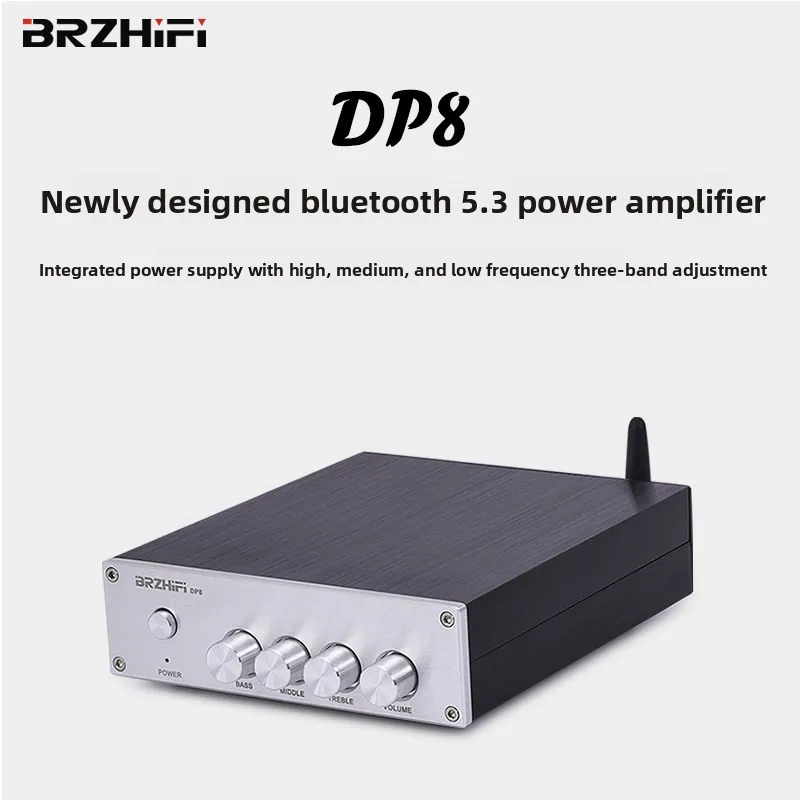CHN 2027 New BRZHIFI DP8 Home Digital Amplifier Stereo High Fidelity Desktop Fever and Bluetooth 5.3