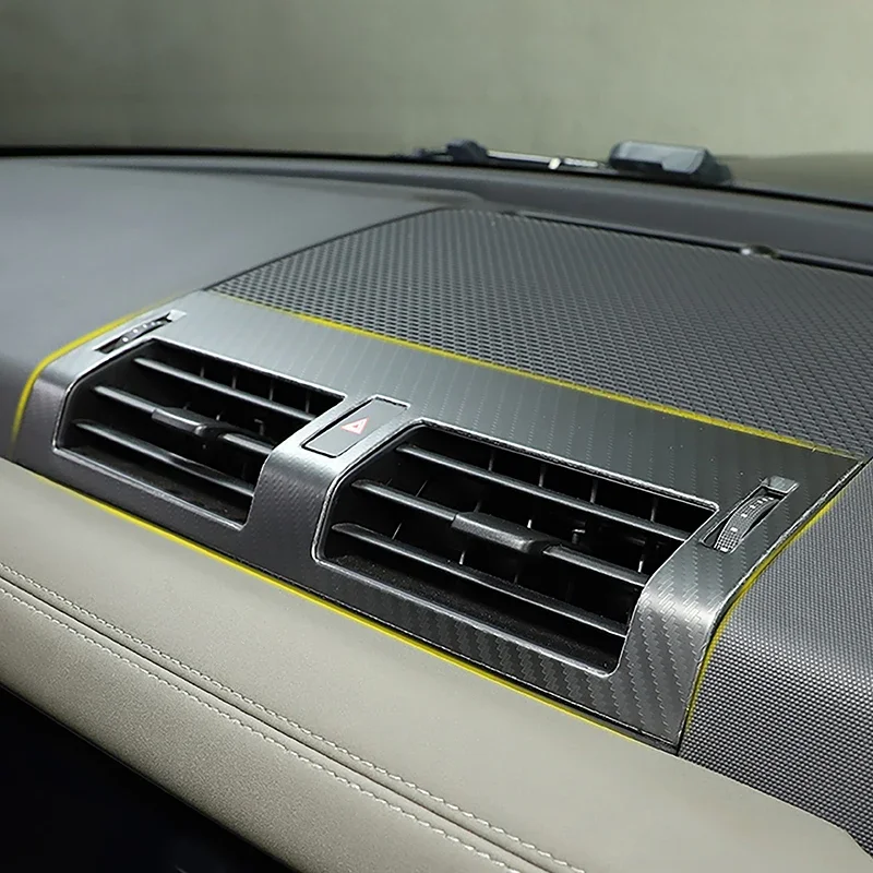 

Автомобильная консоль, вентиляционная рамка, отделка из углеродного волокна, цветное украшение для Land Rover Defender 110 2020-2022, аксессуары