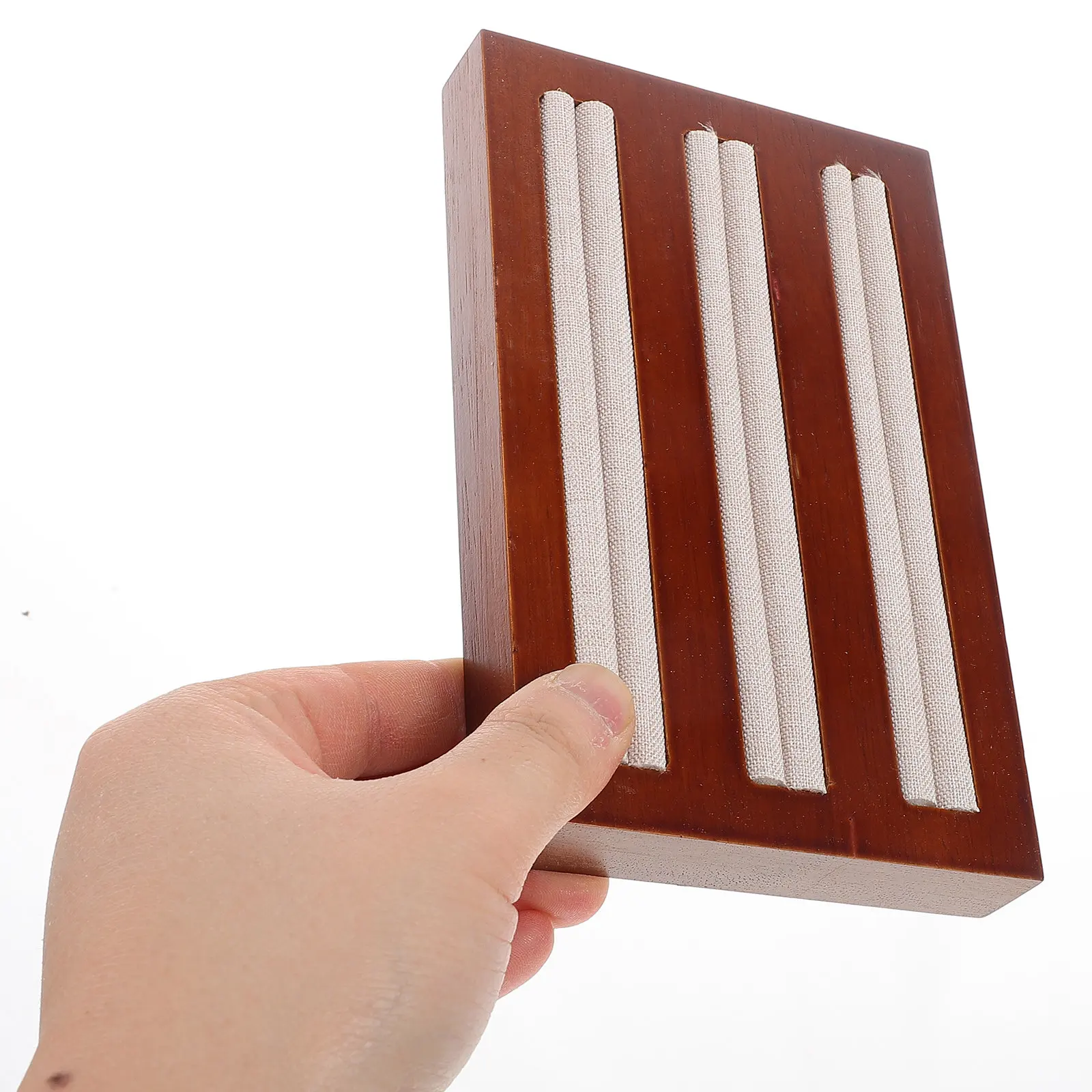 Premium Solid Wood Jewelry Tray Ring Earring Stud Organizer Elegant Display Storage Solution Portable Wooden Jewelry Display