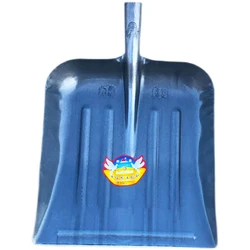Iron Scoop Shovel Emergency Car Snow Shovels for Walkway, Decking, Gardening, Wide Metal Snow Shovel Scoop