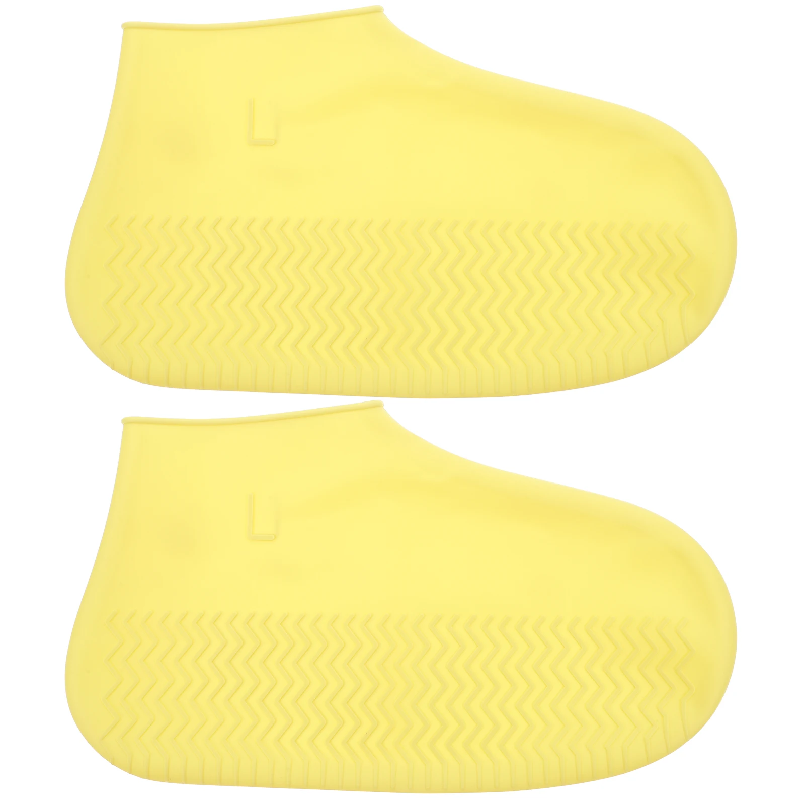 

1 Pair Waterproof Shoe Covers Anti-Skid Splashproof Rain Boots For Men Women Reusable Thickened Outdoor Protection Size L