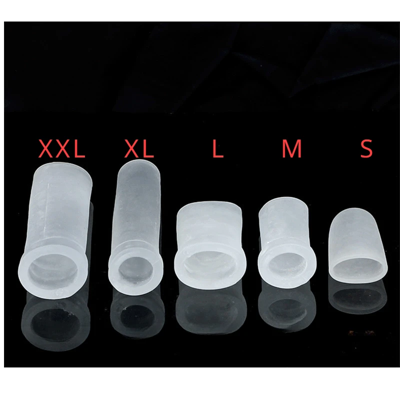 Silicone Sleeve for Penis Extender Pump Enlargement Accessories Glans Protector Cap Replacement for Dick Stretcher Clamping Kit
