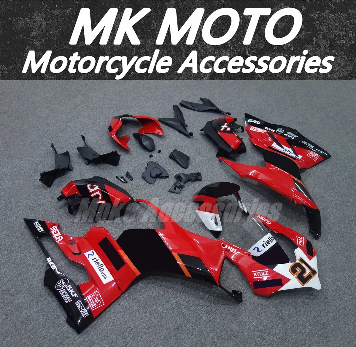 

Fairings Kit Fit For Panigale v2 2020 2021 2022 2023 2024 Bodywork Set Abs High Quality Injection Red Black White