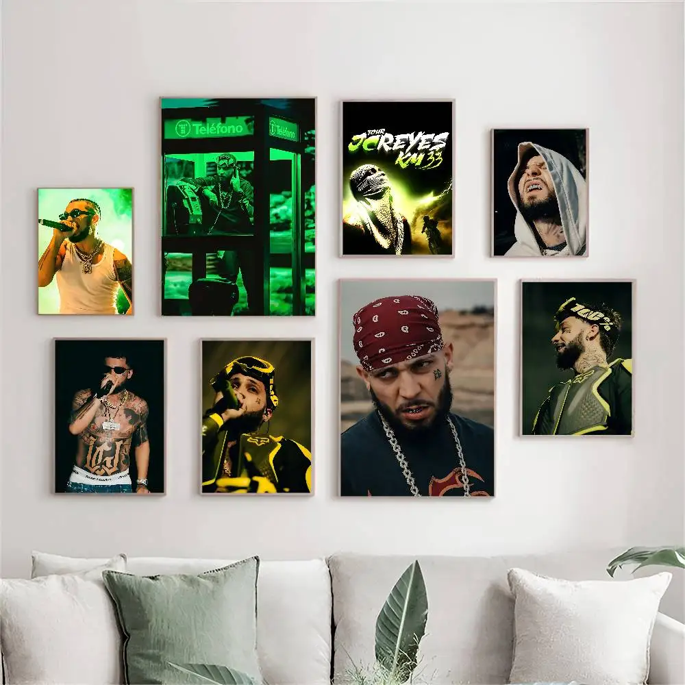 المغني J-jc Reyes ذاتية اللصق ملصق فني ديكور اللوحة جدار الفن ورق الكرافت الأبيض ديكور المنزل