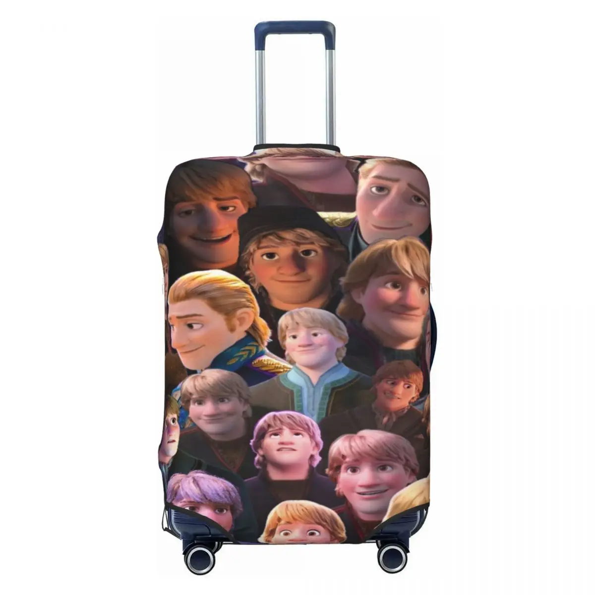 

Custom Cute Frozen Cartoon Prince Hans Luggage Cover Protector Dust Proof Travel Suitcase Covers