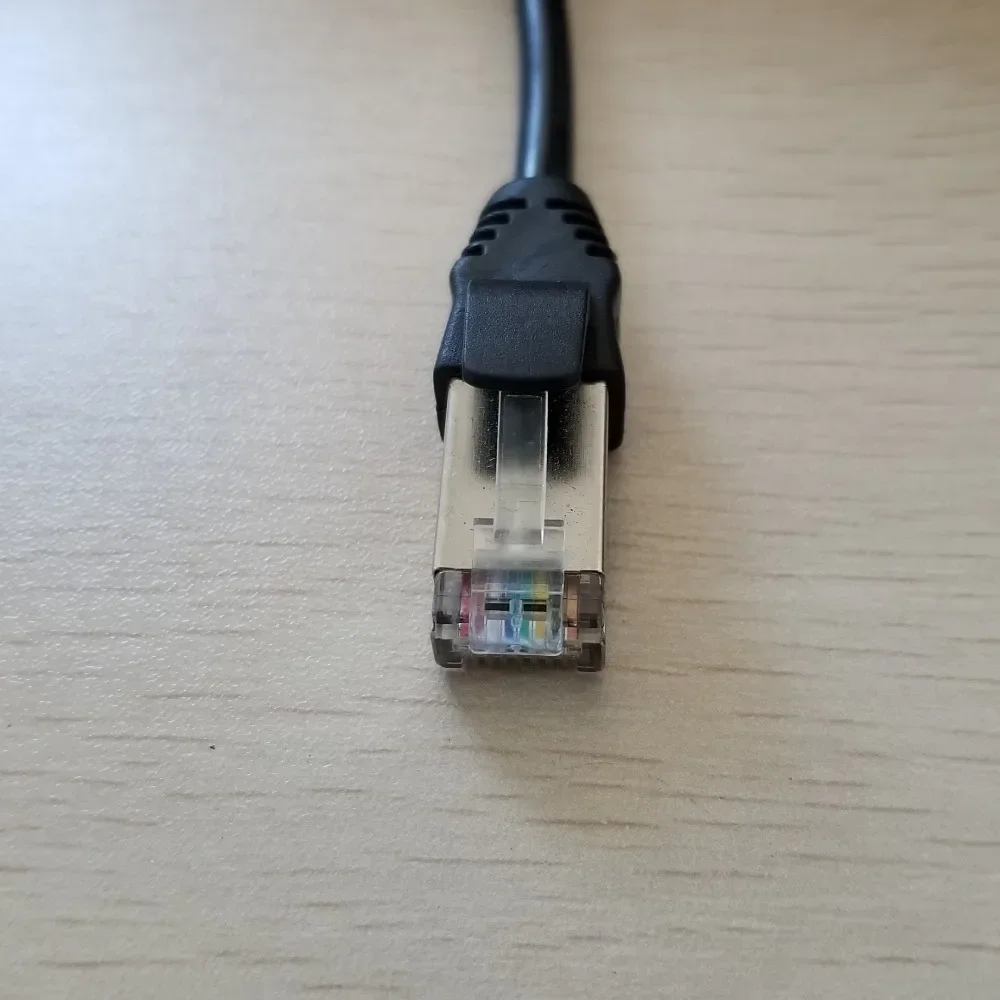 Cabo de extensão ethernet rj45 cat5, cabo de extensão macho para 90 graus fêmea com fixador para parafuso de assento, fio de 1m