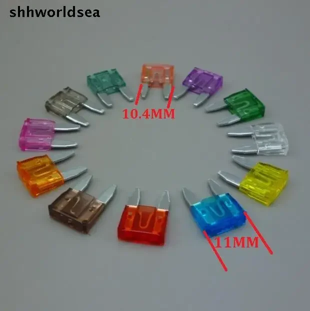 shhworldsea 90pcs free choosen from Auto Car Truck ATC mini Fuse 5A 7.5A 10A 15A 20A 25 30A 30A 40A  Mini Blade Mixed