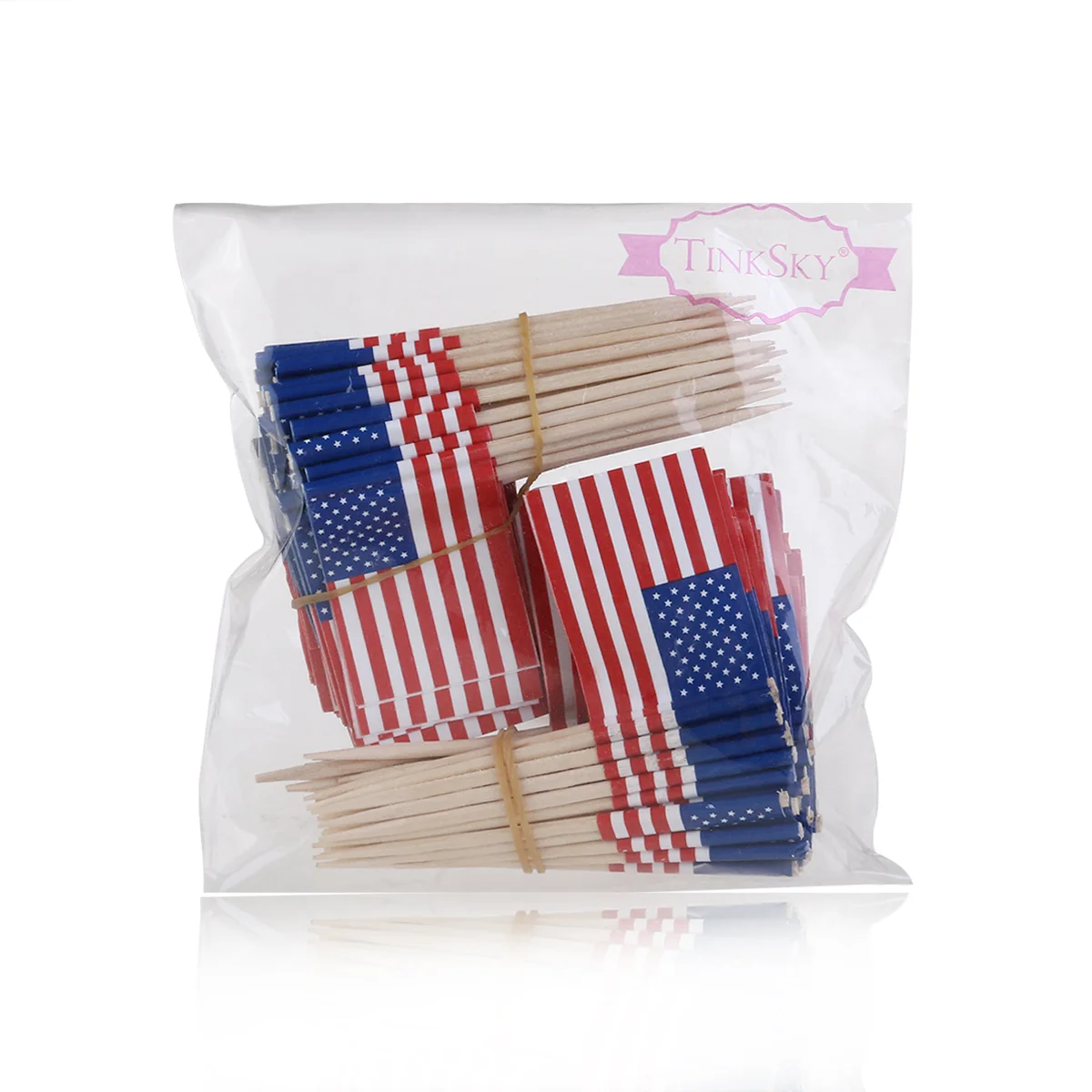 National International Flags Picks Fruit Patriotic Theme Toothpick Mini American