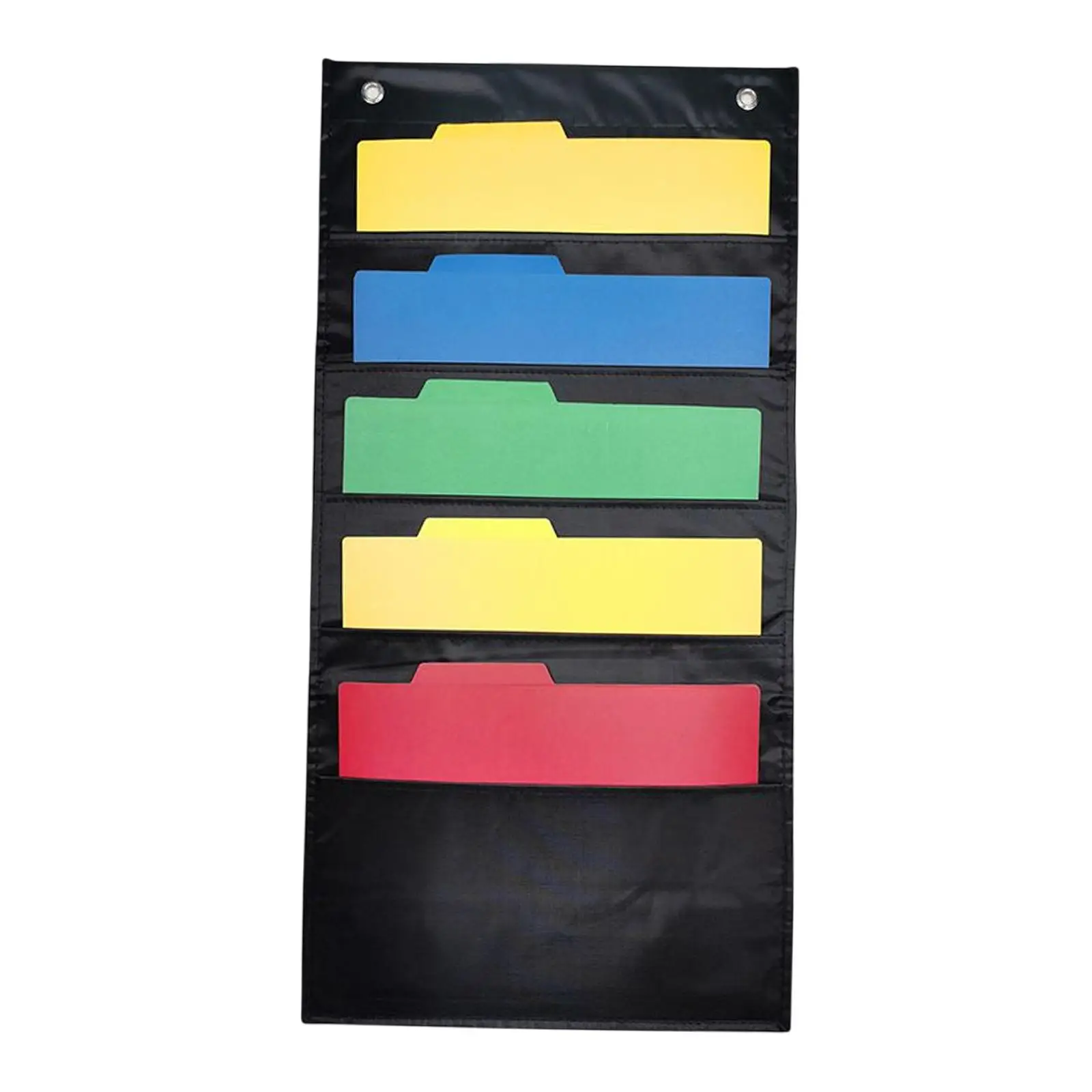 Hanging Schedule Pocket Chart Storage Bag 5 Pockets for Home Mailbox