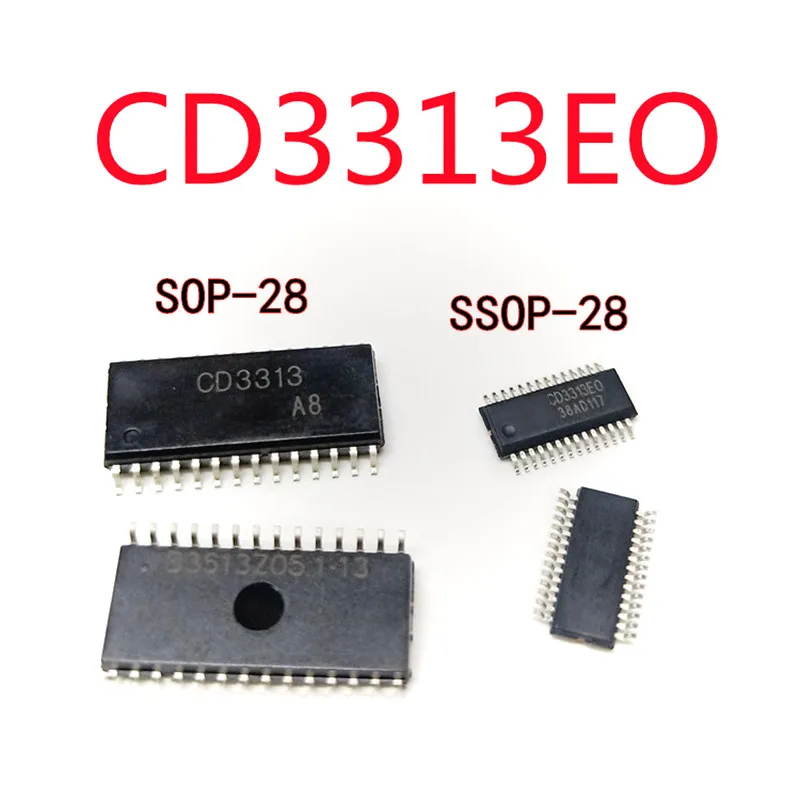 5PCS/LOT CD3313 CD3313EO SOP-28 SSOP-28 SMD sound quality processor In Stock NEW original IC