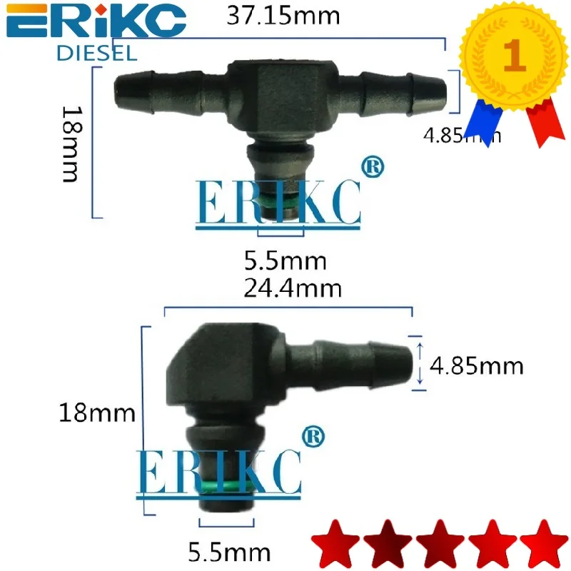 

Rings and Oil Return Backflow Joint Pipe T L Type for Bosch Denso Diesel Injector Plastic Connector Pipes Joiner Tube 10PCS