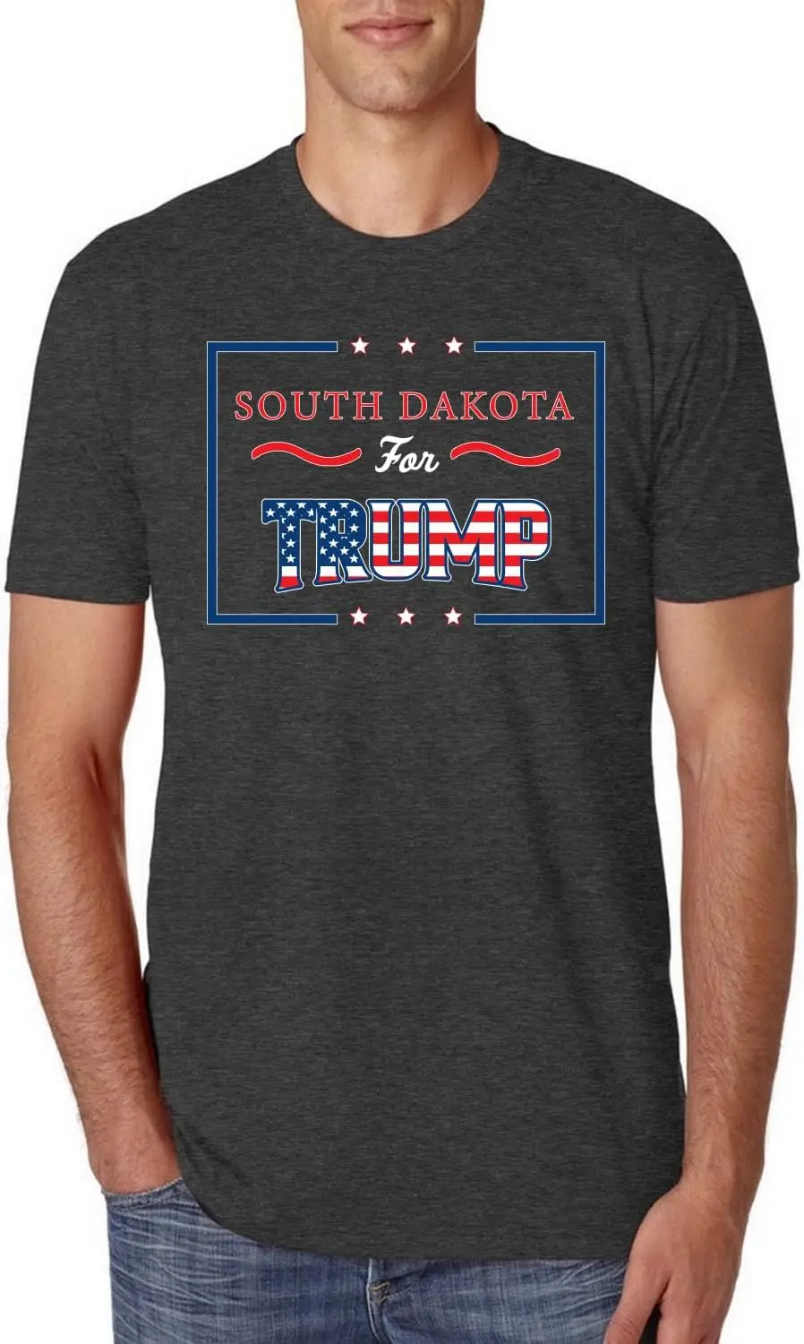 Trump Strong Take Back America South Dakota Pride Political Tri-blend and Premium T-Shirts