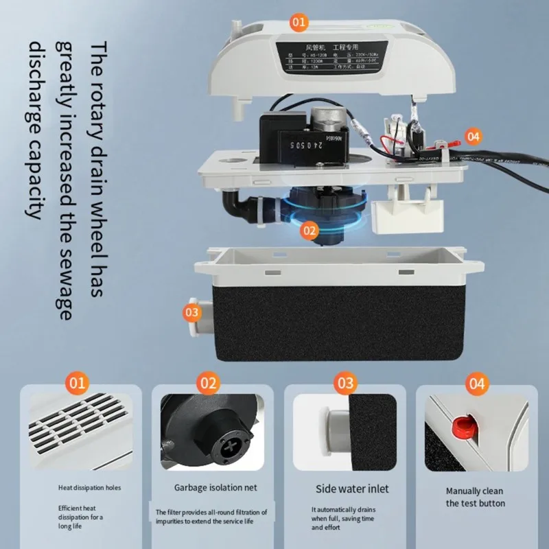 DT19-High Flow For Air Conditioner Compatible HS-120B Automatic Condensate Pump-Water Pump