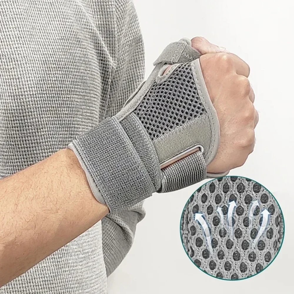 Flexible Splint Wrist Thumb Support Brace for Tendonitis Arthritis Breathable Thumb Protector Guard Fits Right and Left Hand