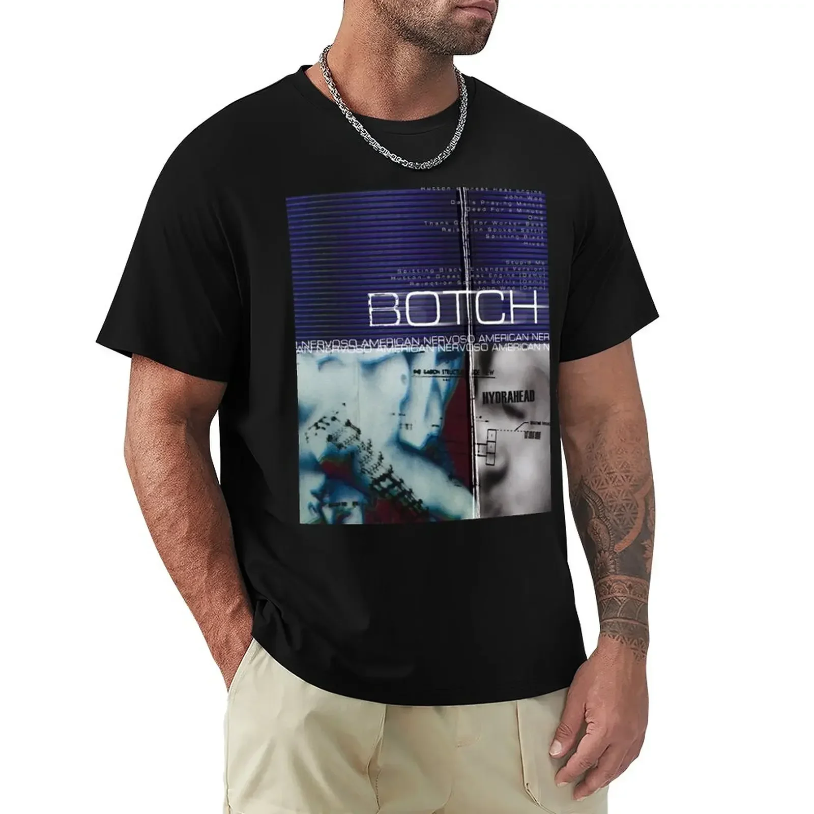 BOTCH - American Hardcore t-shirt T-Shirt for a boy Aesthetic clothing mens white t shirts