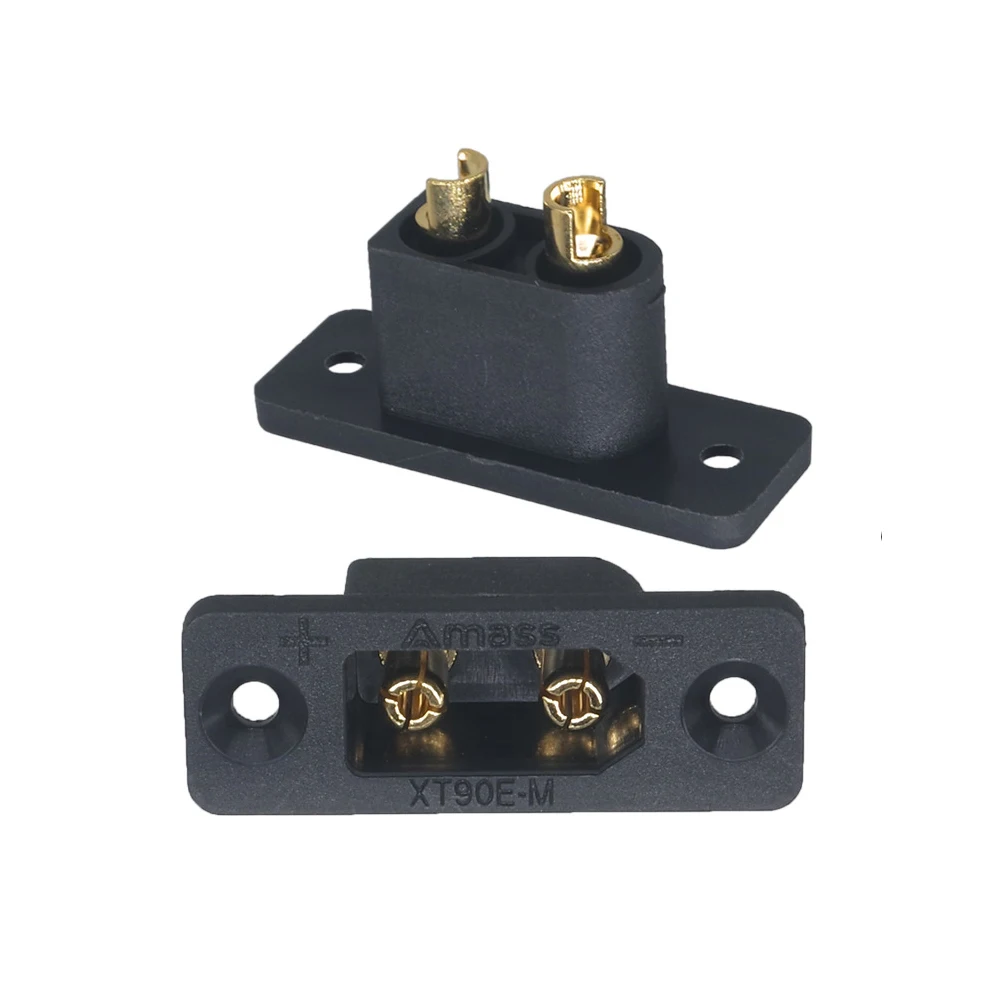 

XT90E-M+XT90H-F Battery Connector Set XT90E Male Plug Connecting Part for RC Aircraft Drone Accessories with Cover and Screw