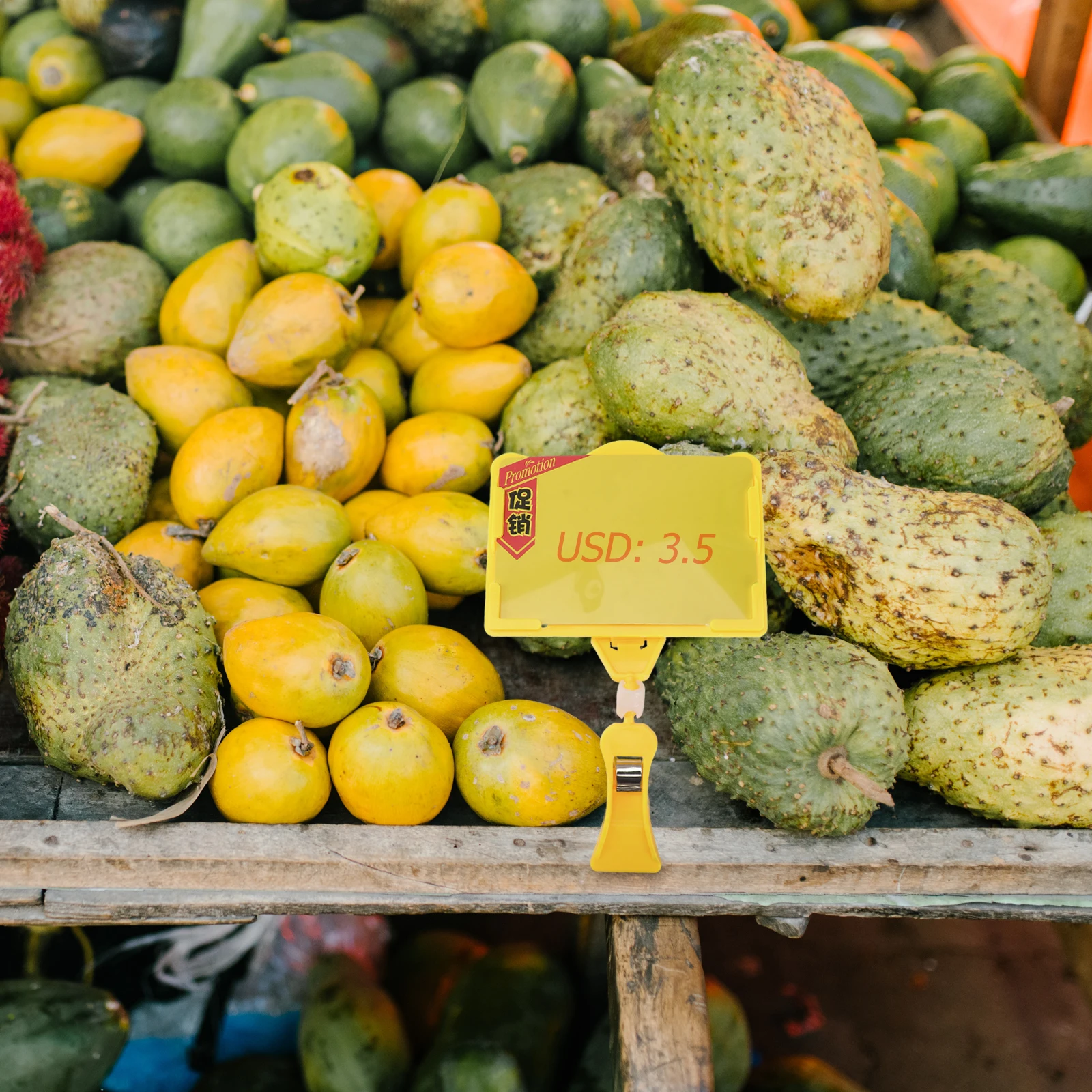 

2 pcs Price Tag Holder Desk Sign St Display Clip ABS Retail Supermarkets Exhibitions Label Mini Card Storage