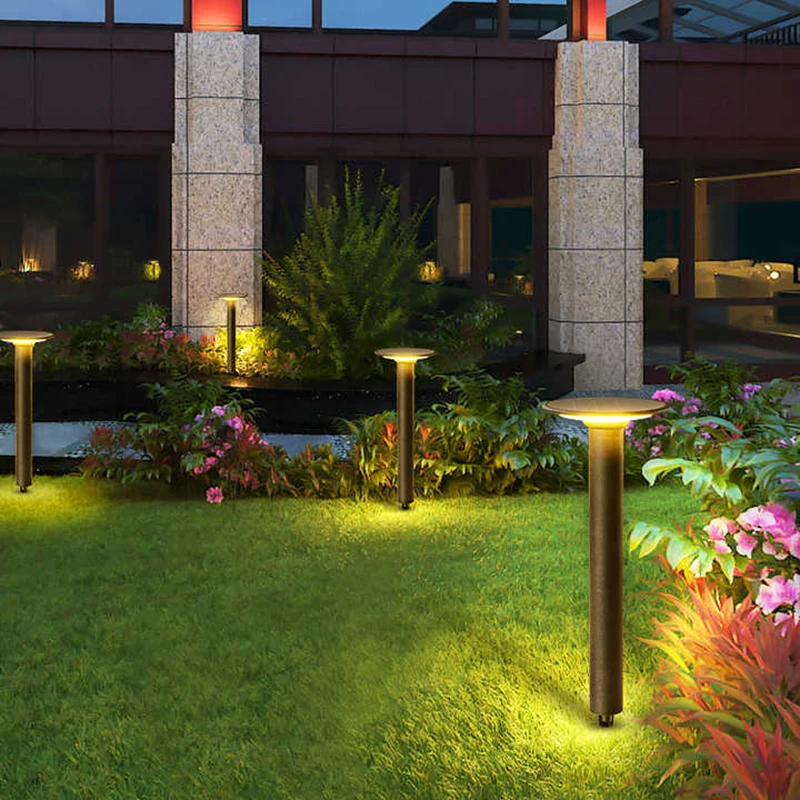 Lampadaire LED imperméable conforme à la norme IP65, éclairage d'extérieur, luminaire de paysage, idéal pour une pelouse, un parc ou un jardin, 60/510cm