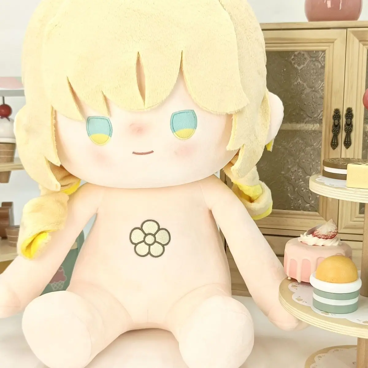 Honkai: Star Rail Aglaea - Peluche de 40 cm en Postura Sentada, Relleno de Algodón, para Vestir, Almohada, Regalos Periféricos del Juego