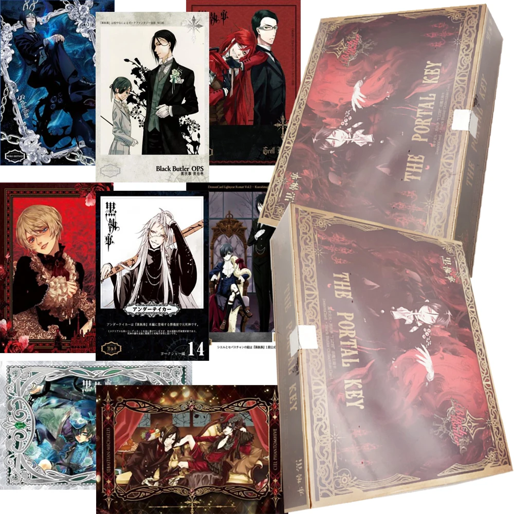 Black Butler Exquisite Fashion Character Collection Cards Anime Classic IP Exclusive Poster Cards Adolescent Favorite Fine Gift
