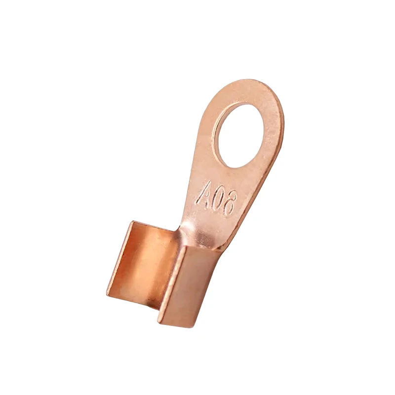 90 piece open cable lug kit OT10-100A bare copper terminal connector for electrical wiring crimping (10/20/30/40/50/60/80/100A)