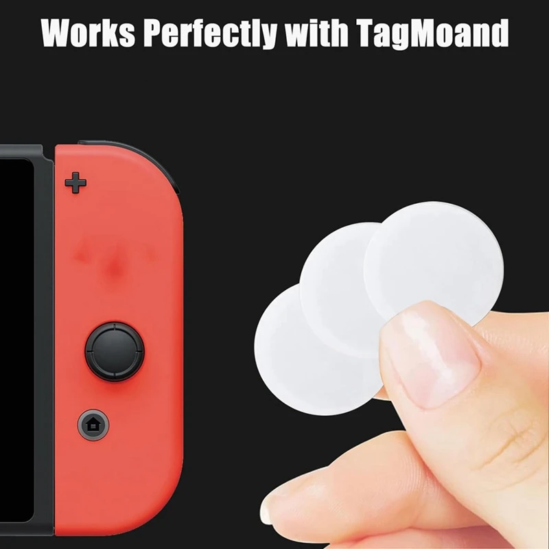 55Pcs NFC Tagsntag215 Stickers Chip Round NFC 215 Tag Rewritable NFC Coin Cards Compatible NFC Enabled Mobile Devices