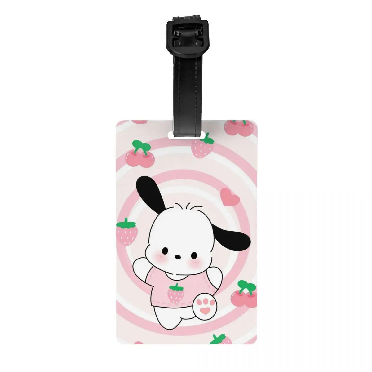 

Багажные бирки в стиле аниме Pochacco, изготовленные на заказ багажные бирки, идентификационная этикетка с конфиденциальной крышкой