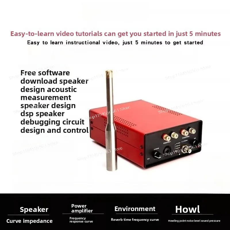 Professional Audio Speaker & Amplifier Tester – Multi-Index Test System for Frequency Response/Impedance/TS Parameter/Distortion