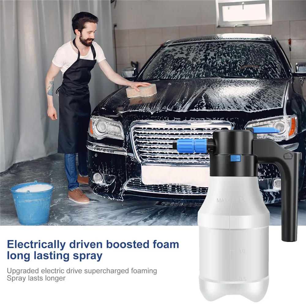 

E2 Snow Foam Pump Sprayer Foam Sprayer Handheld Foam Sprayer Type-C Rechargeable Cordless Car High-Pressure Foam Spray Bottle