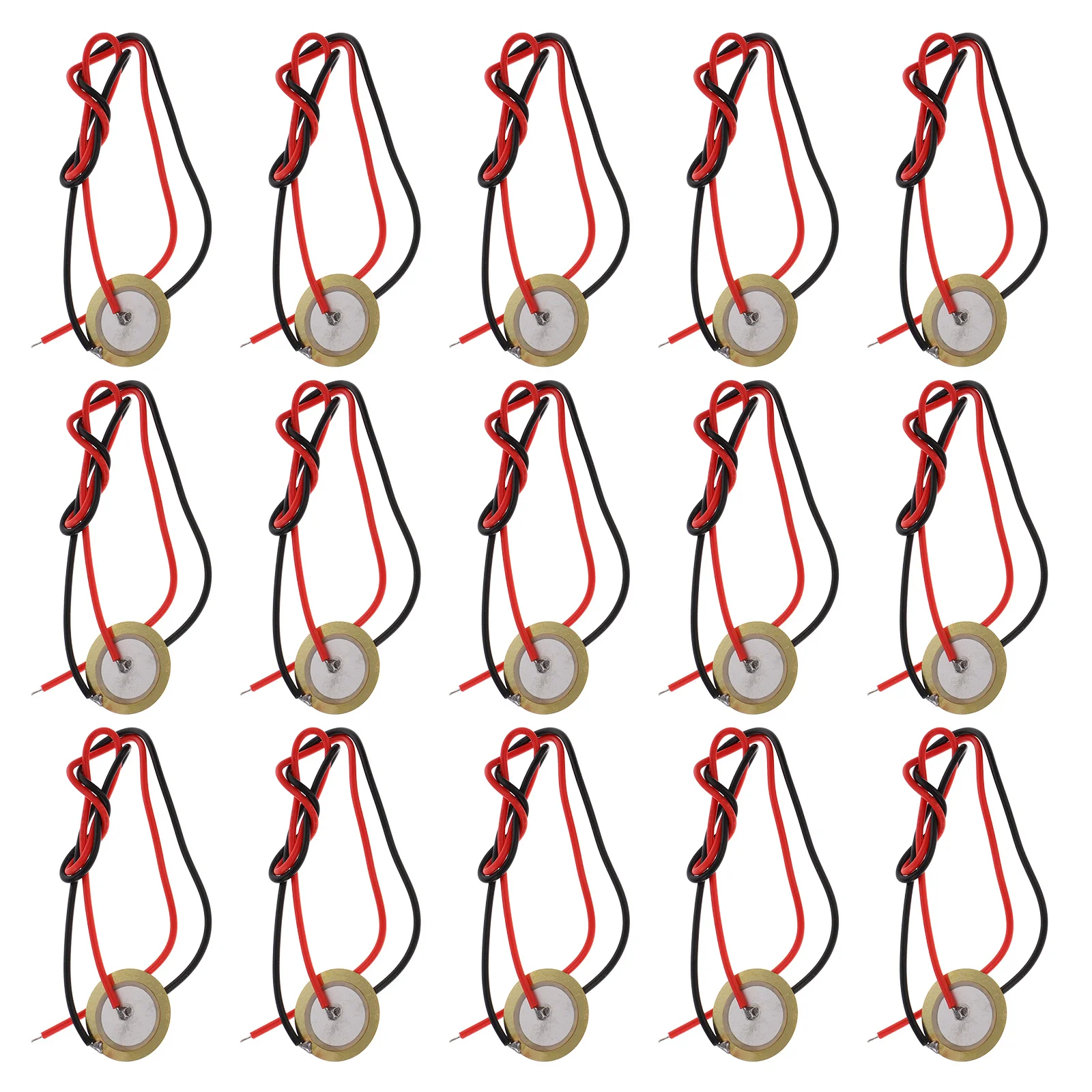 

15pcs 20mm Guitar Pickups Acoustic Transducer Buzzer Diaphragm Discs Microphone Trigger Drum Sensor Accessory