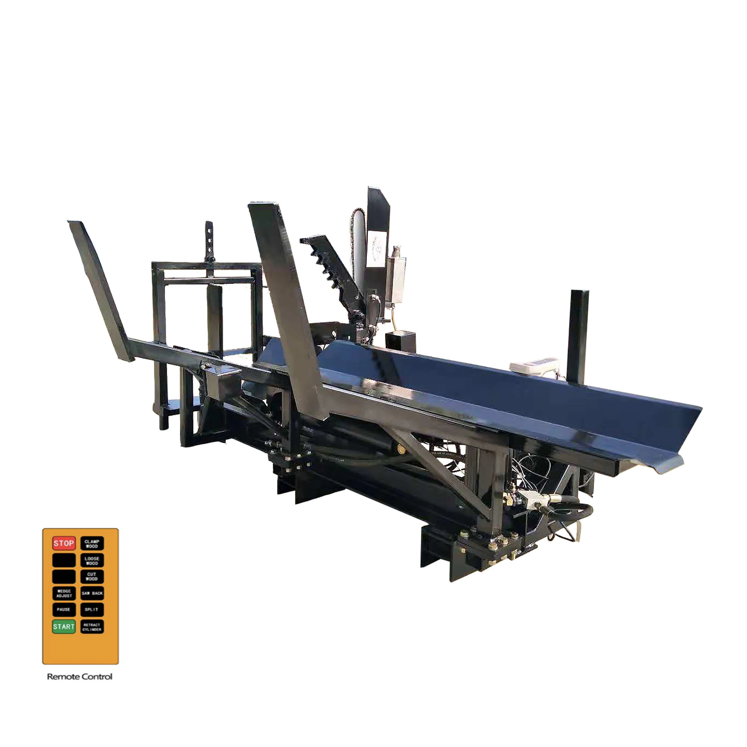 Remote Control Automatic Skid Steer Firewood Processor 30ton Excavator Cutter Cutting 450mm