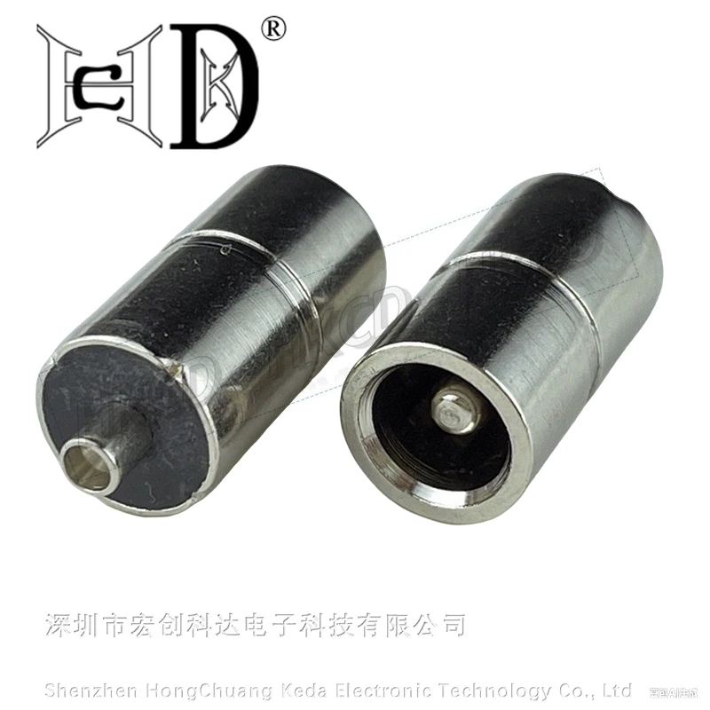 5pcs 5521/5525 vertical cylindrical DCJACK power supply with grounding female socket DIP high current DIY PCBA connection
