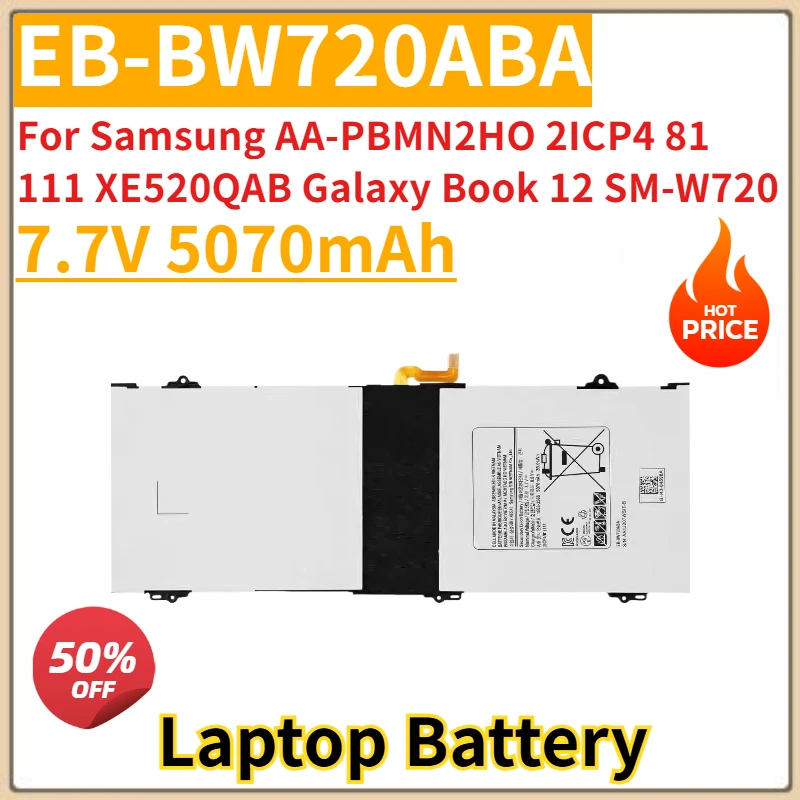 

EB-BW720ABA Аккумулятор для ноутбука 7,7 В 5070 мАч для Samsung AA-PBMN2HO 2ICP4 81 111 XE520QAB Galaxy Book 12 SM-W720 Новое высокое качество