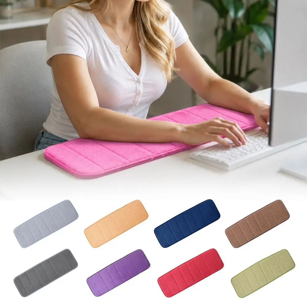 60x20cm Size Keyboard Elbow Pad Anti-slip Base Sweat-absorbent Computer Wrist Mat Ultra Soft Gift Packaging Cotton Wrist Rest