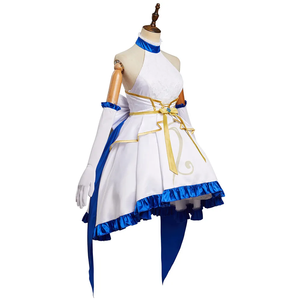 Genshin Impact Ganyu Cosplay Costume Wedding Dress Accessories Women Girls Gifts Outfits Halloween Carnival Free Return Suit