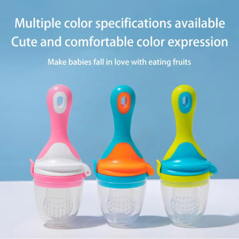 Juice Hole Supplementary Feeding Pacifiers with dust cover Fruit vegetable supplementary food gum Hand-held Baby Pacifiers