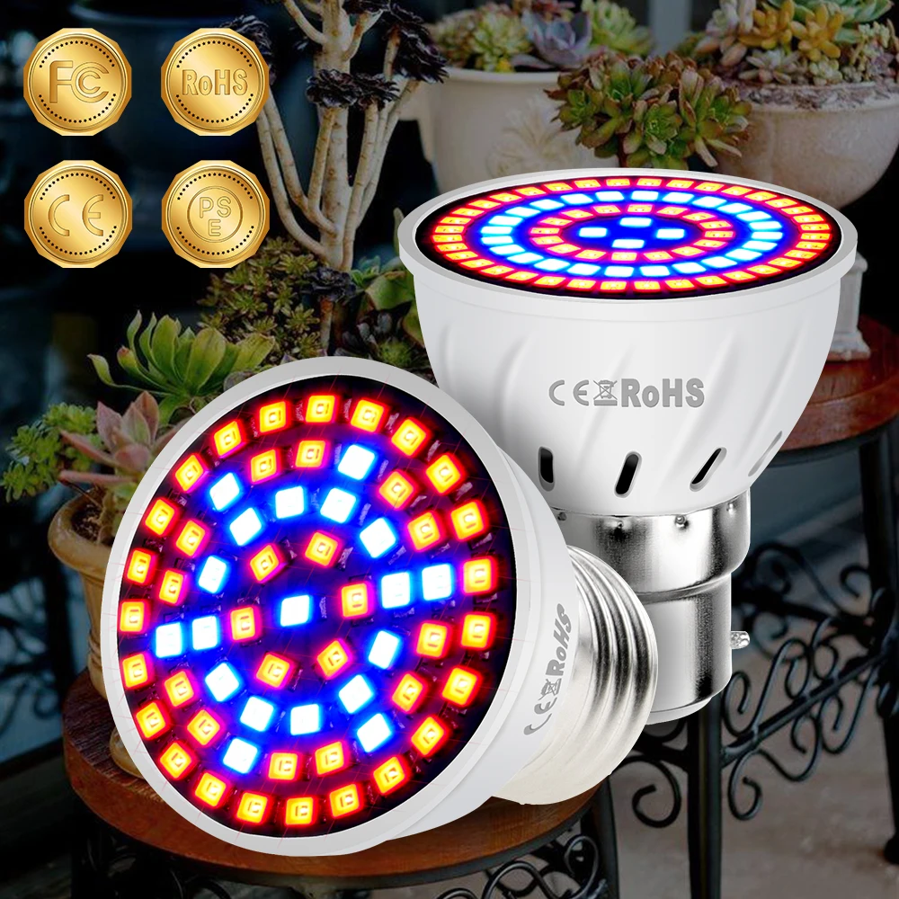 220V LED Plant Grow Light Bulb Full Spectrum Phytolamp Flower Seeds Hydroponic Growth Lamp For Indoor Plant Cultivation Growbox