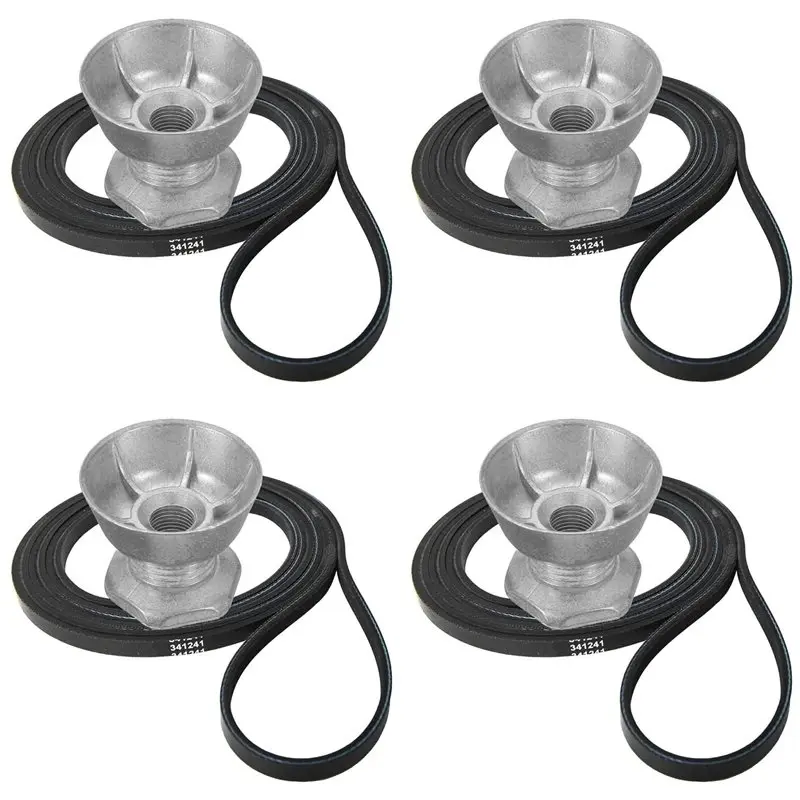 

【ЭЛЕКТРОННЫЕ АКСЕССУАРЫ】4X 341241 Ремень для сушильной машины и шкив двигателя 8066184 для сушильных машин Whirlpool, Kenmore - Замена номера детали: PS1174488