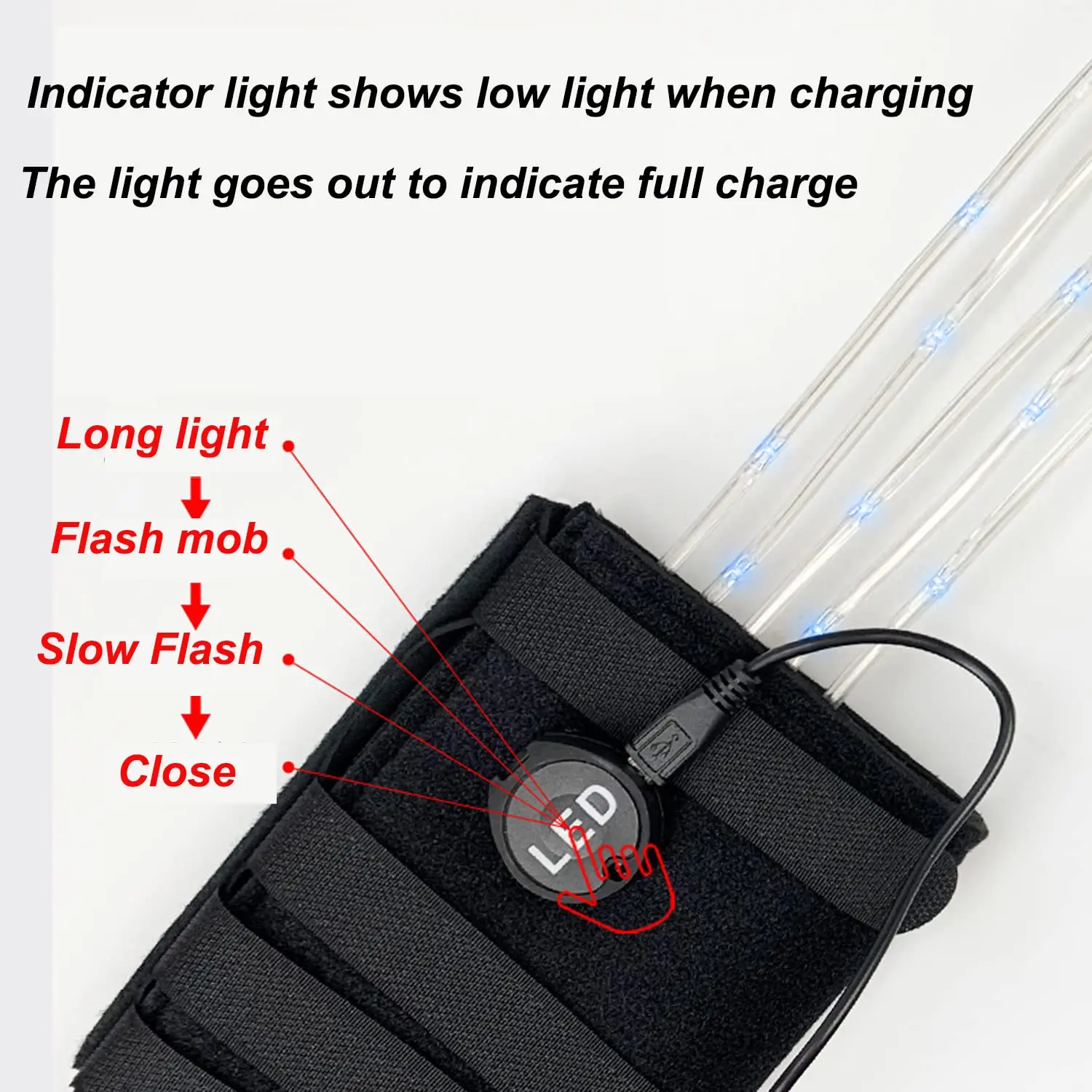 ضوء خلفي LED قابل لإعادة الشحن عبر USB - ديكور آمن ليلي عالي الوضوح مع ملحقات حصان بتصميم مضاد للخسارة