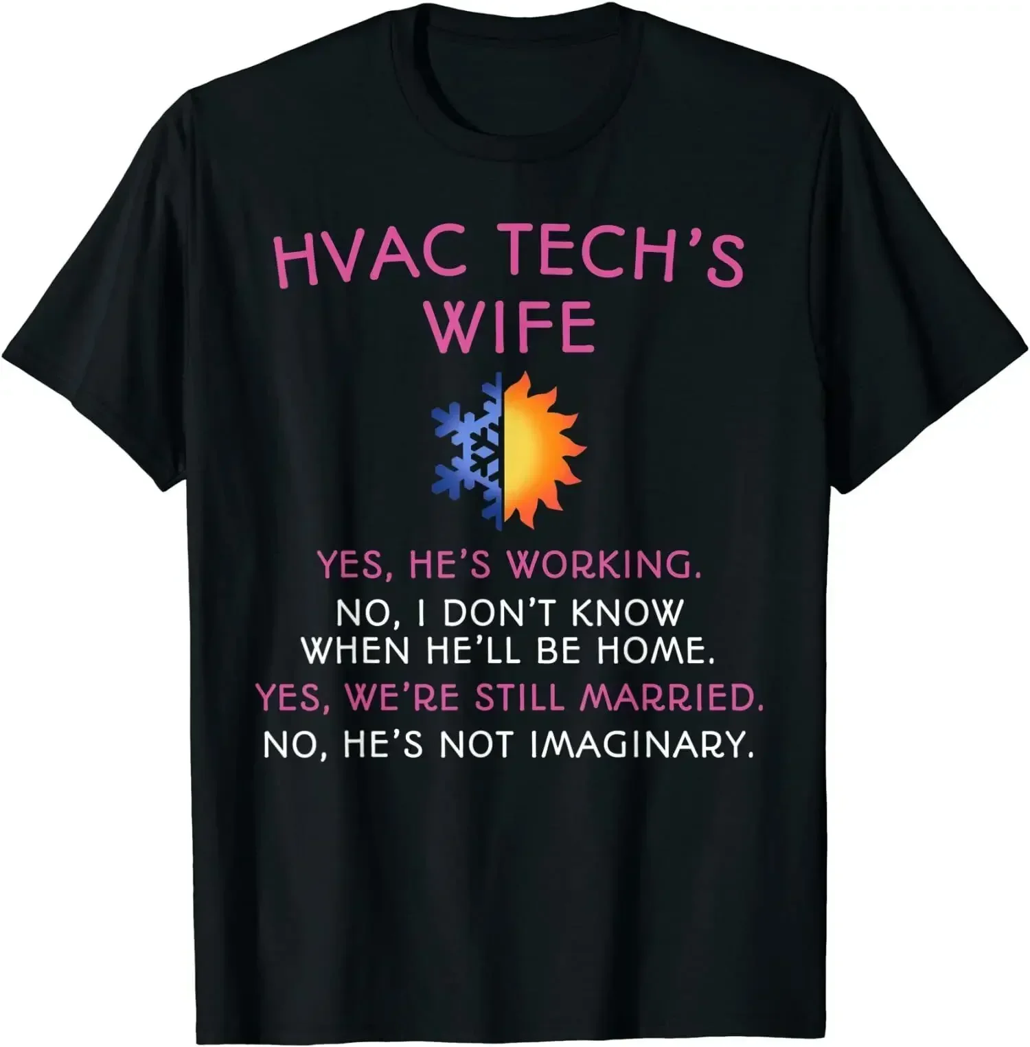 HVAC Tech Wife Shirt  Technicians O-Neck Cotton T  Men Casual Short Sleeve Tees Tops Harajuku Streetwear