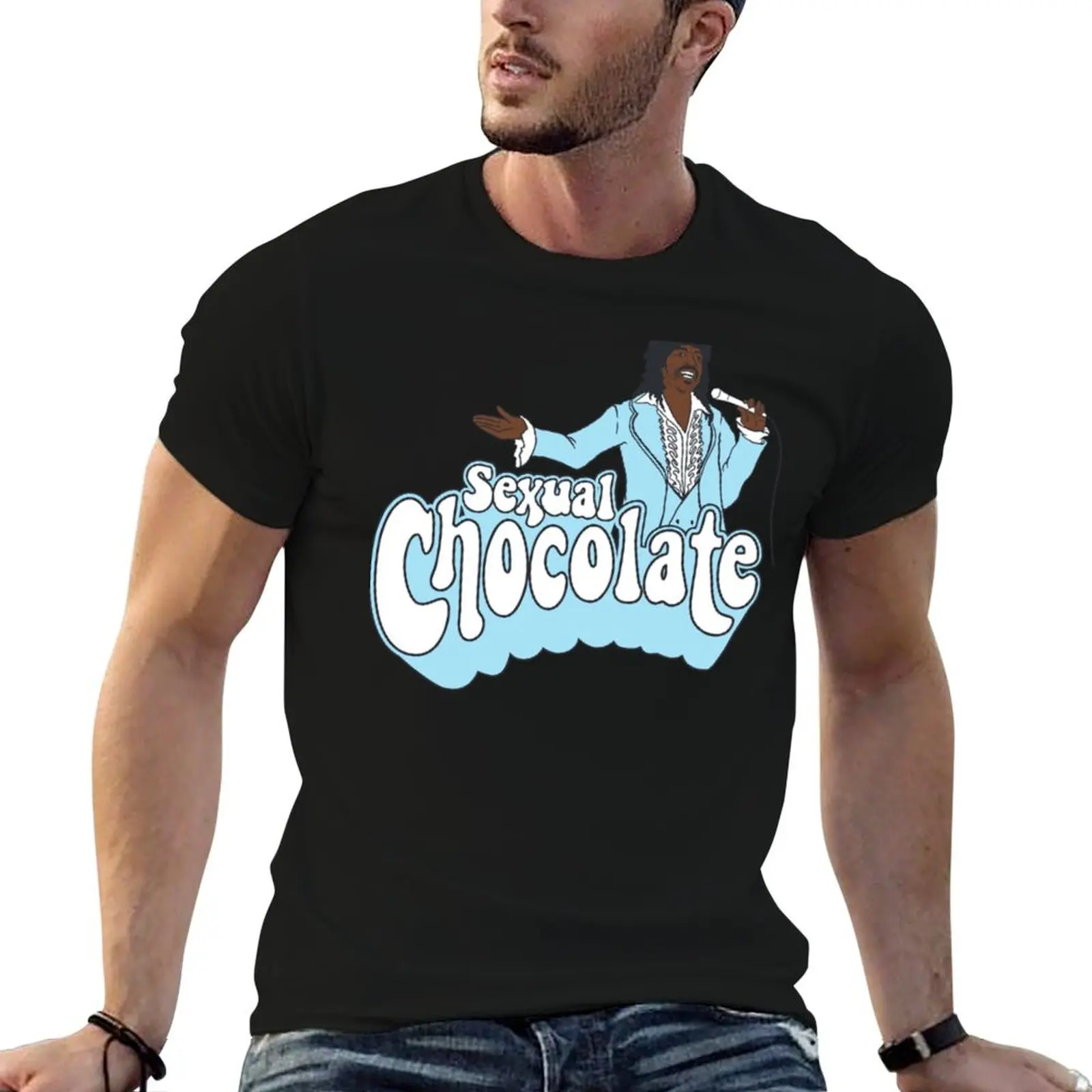 Sexual Chocolate T-Shirt anime animal prinfor boys man clothes plus size men clothing