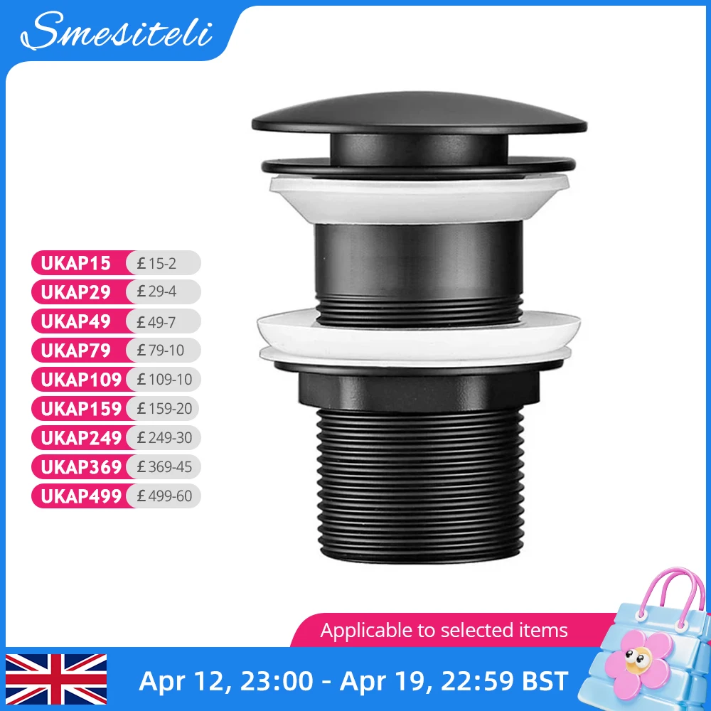 Matte Schwarz Gold Bad Becken Waschbecken Edelstahl Drain Mit Überlauf Küche Bad Ablauf Stopper Keine Loch