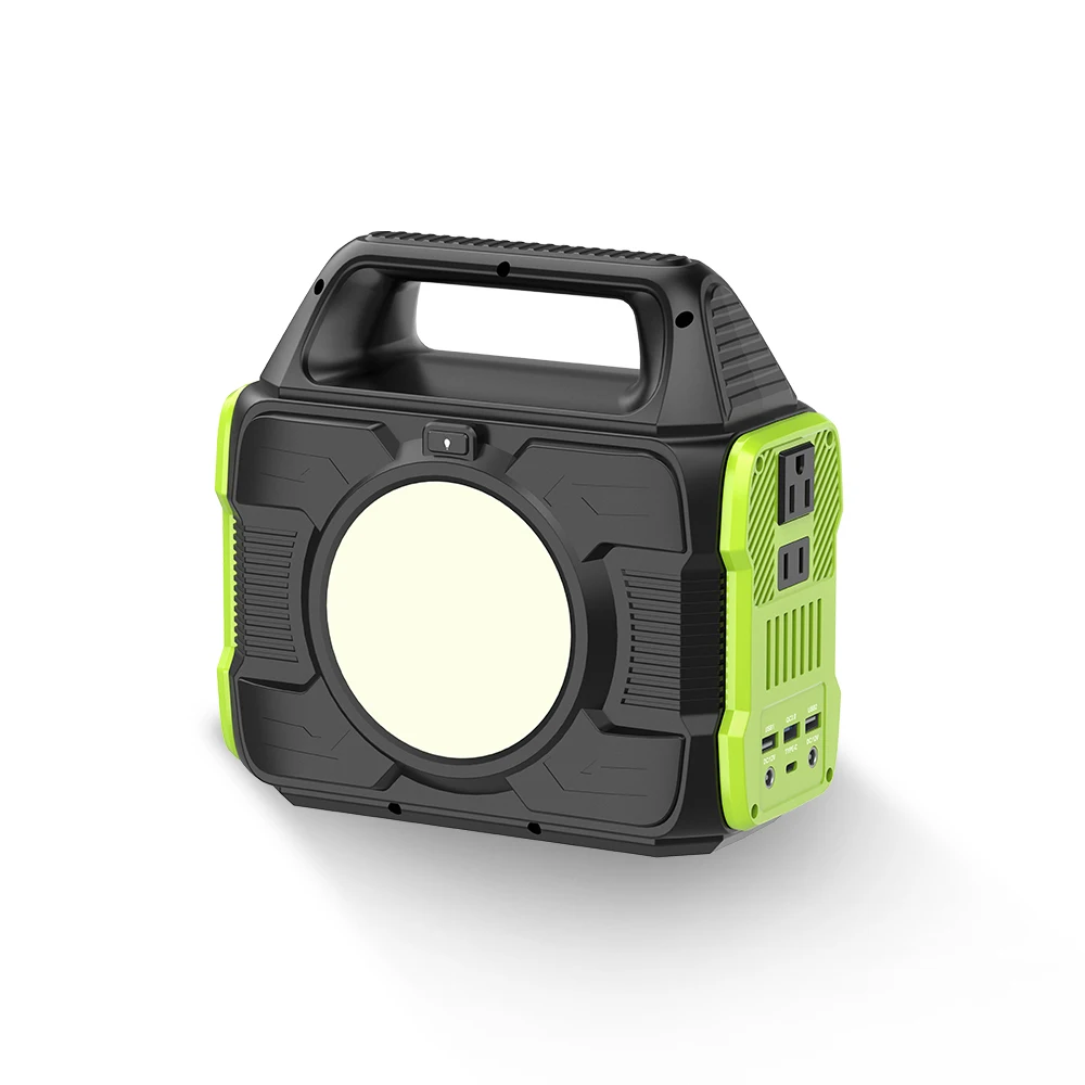 300W Next-Gen Quiet Portable Power Station Solar & Car Dual Charging Family Outdoor Emergency Generator