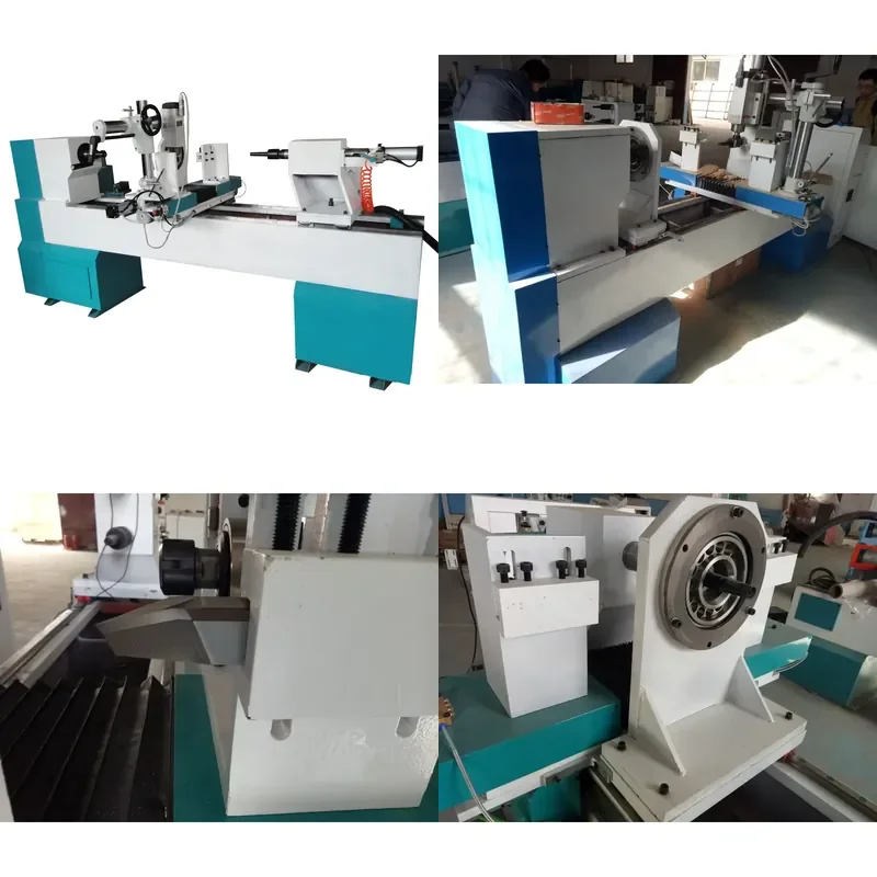 CNC Woodworking Lathe with Motor and Engine Blade for Wood Carving and Turning