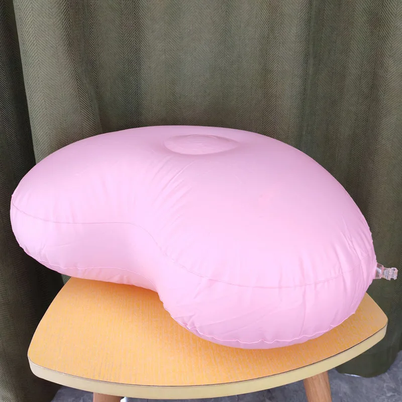 Inflatable love heart pillow love posture air mattress furniture pillow body support cushion men\'s and women\'s play toy pillow