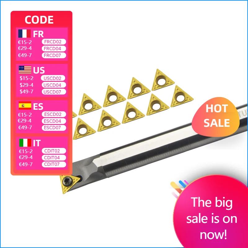 

High speed steel arbor -STUPR/STFPR H08K-STUPR09 H16Q-STFPR11 Internal hole Turning Tool TPMT carbide insert blade lathe tool