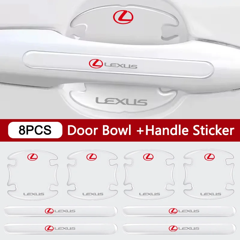 

Transparent Car Door Handle +Bowl Scratch Protective Sticker for Lexus ES300 RX330 RX300 GS300 IS250 IS200 CT200h IS300 NX RX LX