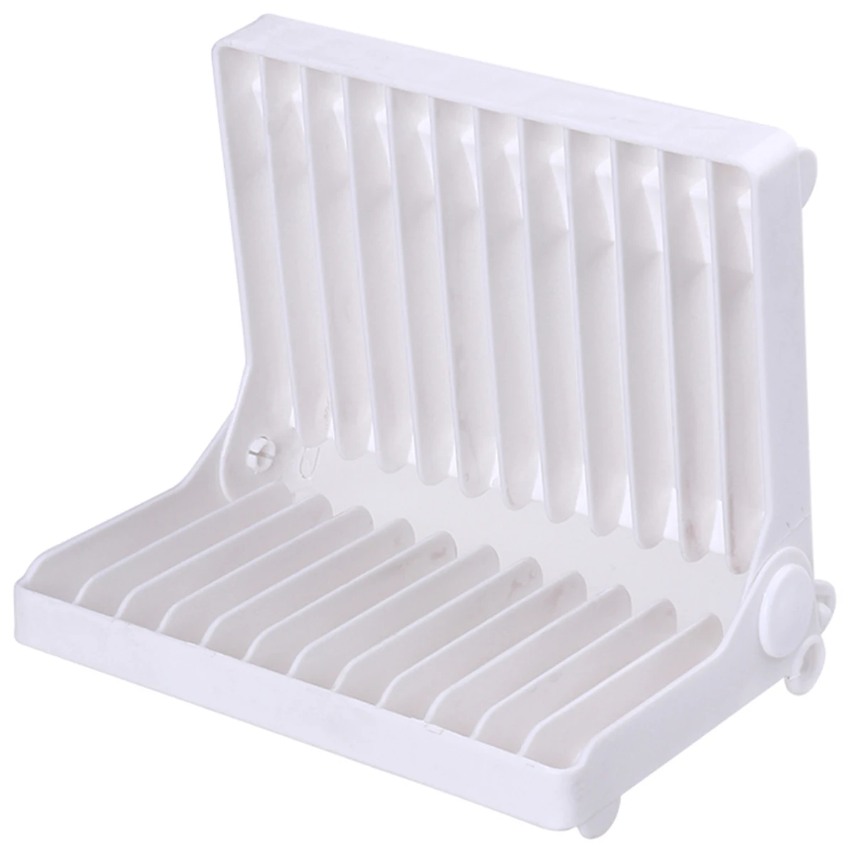 

Dish Rack Drainer Kitchen Drying Tableware Cutlery Sinks Dryer Folding Slim Foldable Storage Organizer Premium PP Material