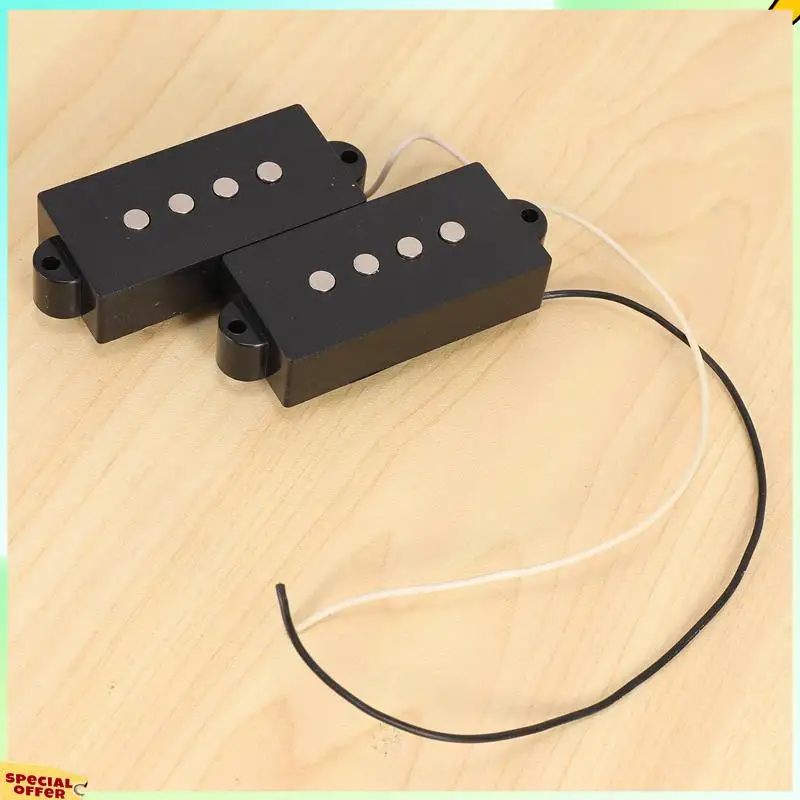 

TURE 3X Pb P Bass Pickup Humbucker Pickup For 4 String P Bass Replacement Bass Guitar Part, Black